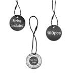 Shimmer Black Custom Hang Tag - Circle - 1